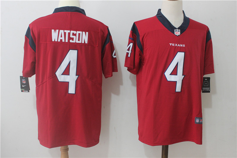 Houston Texans #4 Deshaun Watson Red Alternate Stitched Vapor Untouchable Limited Nike Jersey