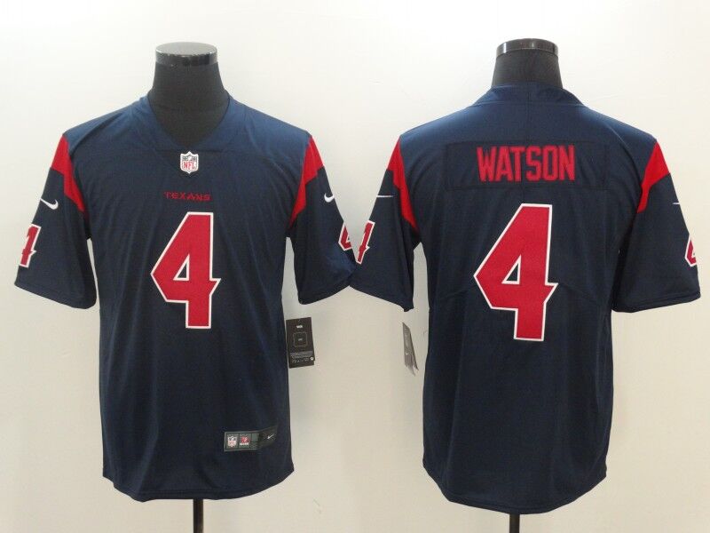 Houston Texans #4 Deshaun Watson Navy Vapor Untouchable Color Rush Limited Stitched Nike Jersey