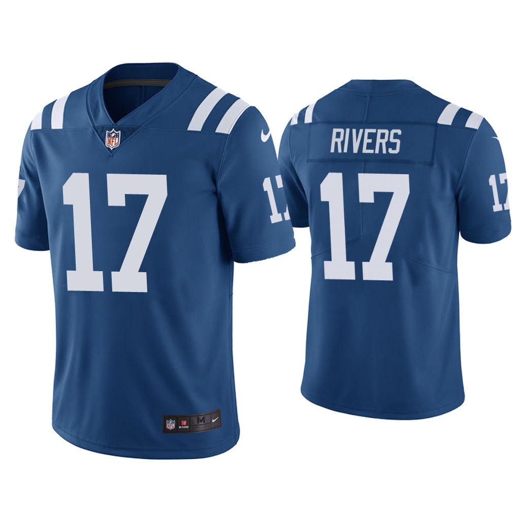 Indianapolis Colts #17 Philip Rivers Blue Vapor Untouchable Limited Stitched Jersey