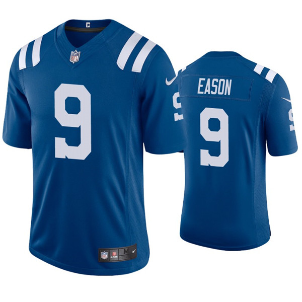 Indianapolis Colts #9 Jacob Eason Blue Stitched Jersey