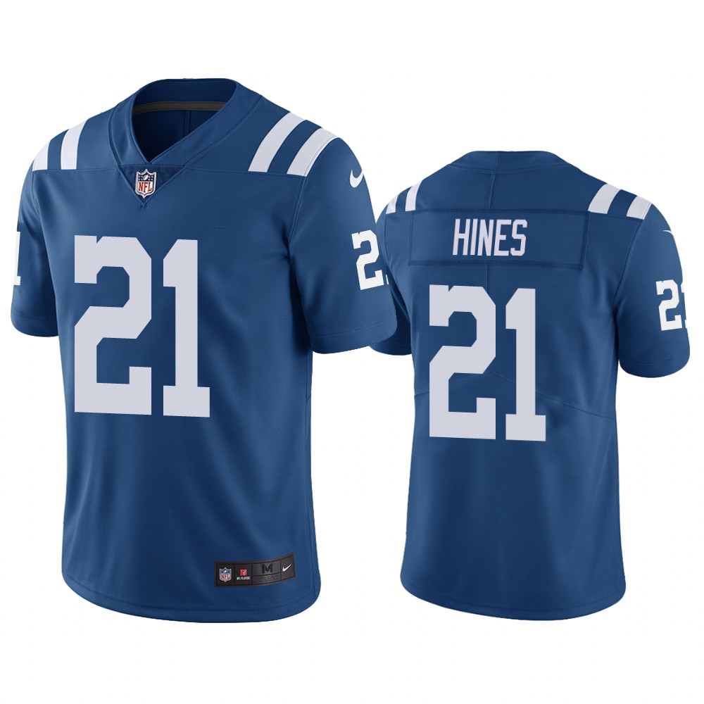 Indianapolis Colts #21 Nyheim Hines Blue Vapor Untouchable Limited Stitched Jersey