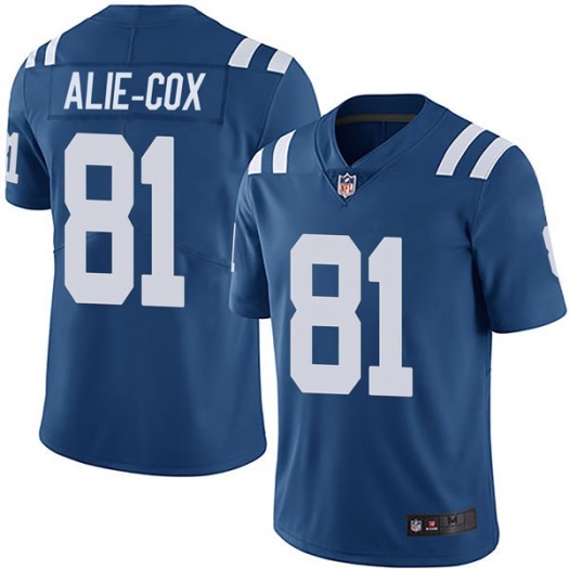 Indianapolis Colts #81 Mo Alie-Cox Blue Vapor Untouchable Limited Stitched Jersey