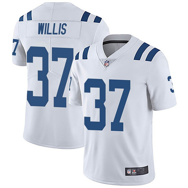 Indianapolis Colts #37 Khari Willis White Vapor Untouchable Limited Stitched Jersey