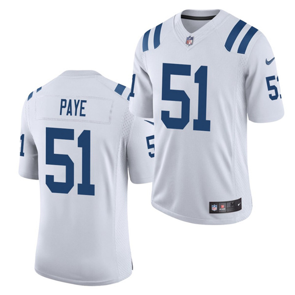 Indianapolis Colts #51 Kwity Paye White 2021 Vapor Untouchable Limited Stitched Jersey
