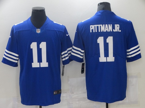 Indianapolis Colts #11 Michael Pittman Jr. Blue Stitched Jersey
