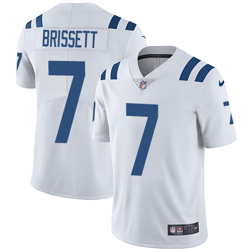 Indianapolis Colts #7 Jacoby Brissett Royal White Vapor Untouchable Limited Stitched Jersey