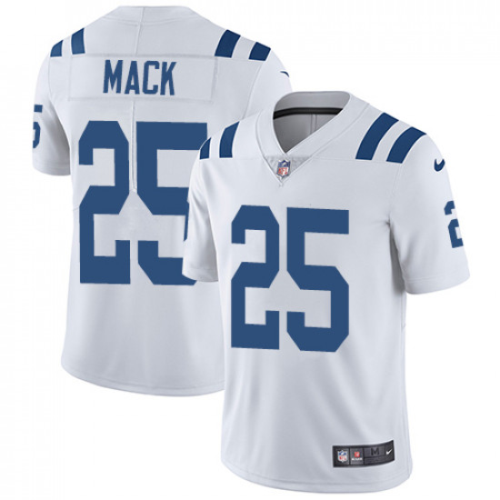 Indianapolis Colts #25 Marlon Mack Royal White Vapor Untouchable Limited Stitched Jersey
