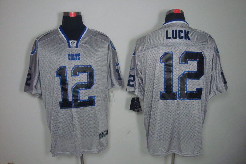 Indianapolis Colts #12 Andrew Luck Gray Limited Stitched Jersey