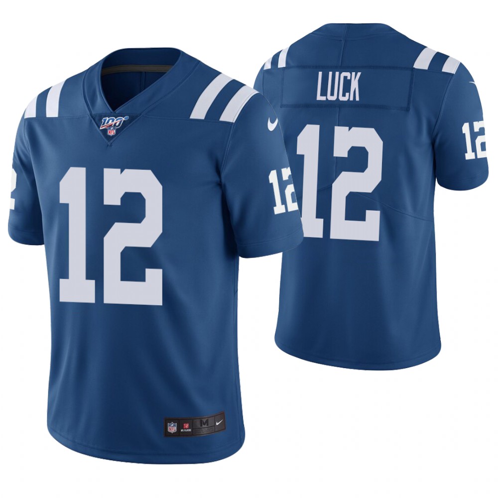 Indianapolis Colts #12 Andrew Luck 100th Season Vapor Untouchable Limited Stitched Jersey