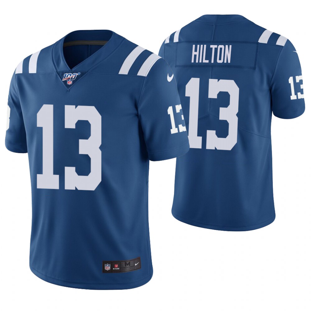 Indianapolis Colts #13 T.Y. Hilton 100th Season Vapor Untouchable Limited Stitched Jersey.
