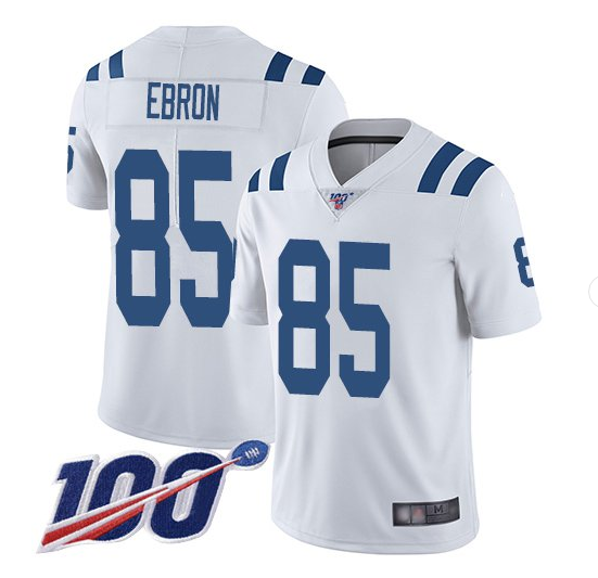 Indianapolis Colts #85 Eric Ebron White 2019 100th Season Vapor Untouchable Limited Stitched Jersey