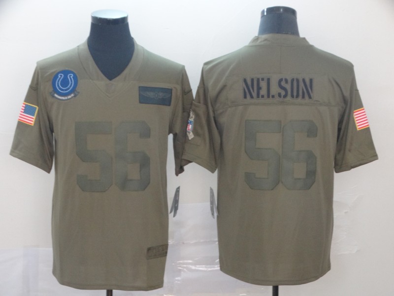 Indianapolis Colts #56 Quenton Nelson 2019 Camo Salute To Service Limited Stitched Jersey