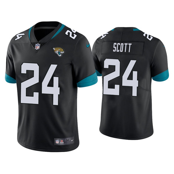 Jacksonville Jaguars #24 Josiah Scott Black Vapor Untouchable Limited Stitched Jersey