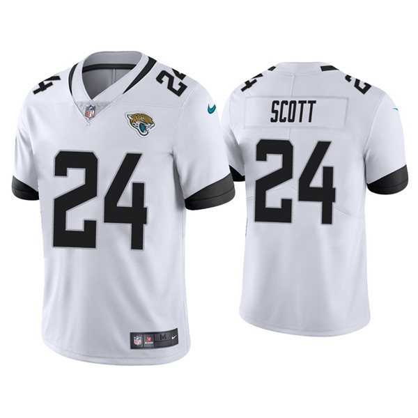 Jacksonville Jaguars #24 Josiah Scott White Vapor Untouchable Limited Stitched Jersey