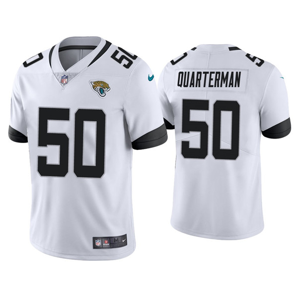 Jacksonville Jaguars #50 Shaquille Quarterman White Vapor Untouchable Limited Stitched Jersey