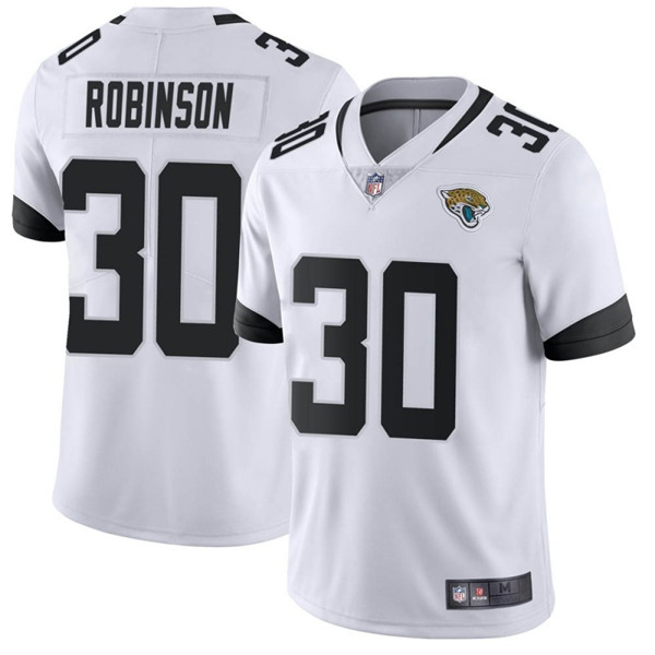 Jacksonville Jaguars #30 Cam Robinson White Vapor Untouchable Limited Stitched Jersey