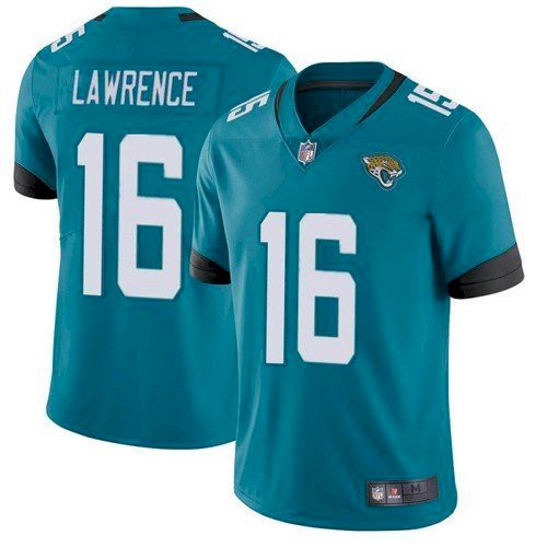 Jacksonville Jaguars #16 Trevor Lawrence 2021 Teal Vapor Untouchable Limited Stitched Jersey 