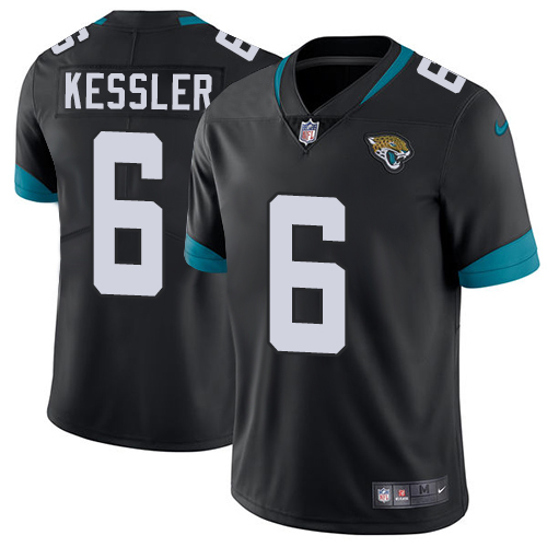 Jacksonville Jaguars #6 Cody Kessler Black Vapor Untouchable Limited Stitched Jersey