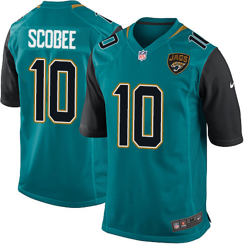 Jaguars #10 Josh Scobee Teal Green Game Limited Stitched Jersey