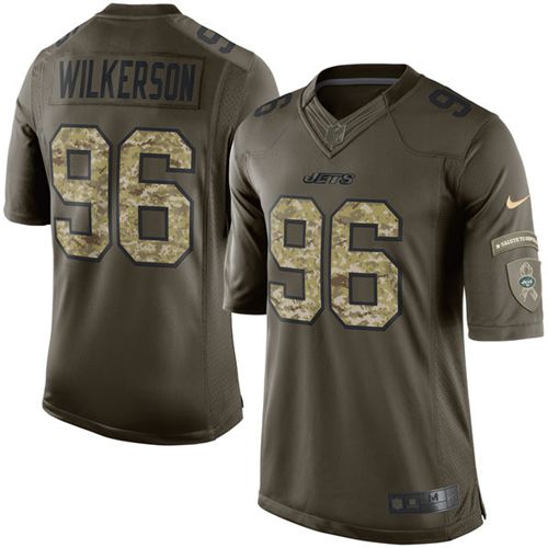 Jets #96 Muhammad Wilkerson Green Stitched Limited Salute To Service Nike Jersey