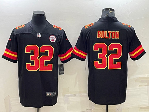 Kansas City Chiefs #32 Nick Bolton Black Vapor Untouchable Limited Stitched Football Jersey