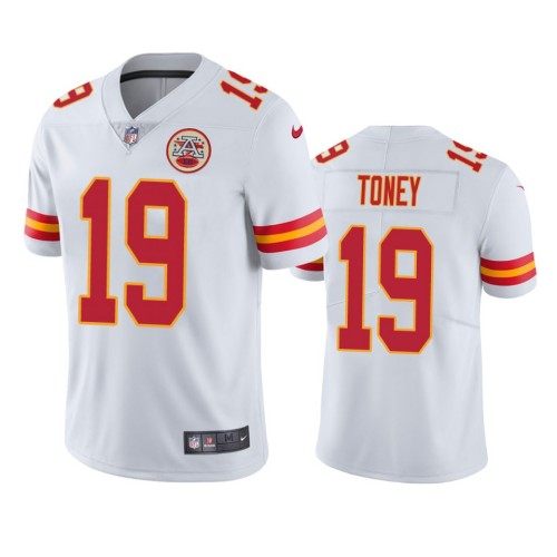 Kansas City Chiefs #19 Kadarius Toney White Vapor Untouchable Limited Stitched Football Jersey