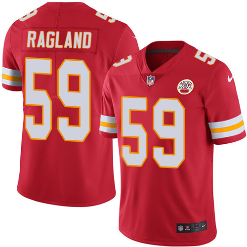 Kansas City Chiefs #59 Reggie Ragland Red Vapor Untouchable Limited Stitched Jersey