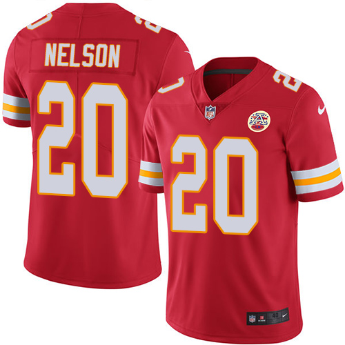 Kansas City Chiefs #20 Steven Nelson Red Vapor Untouchable Limited Stitched Jersey