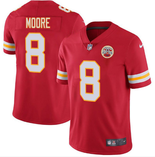 Kansas City Chiefs #8 Matt Moore Red Vapor Untouchable Limited Stitched Jersey