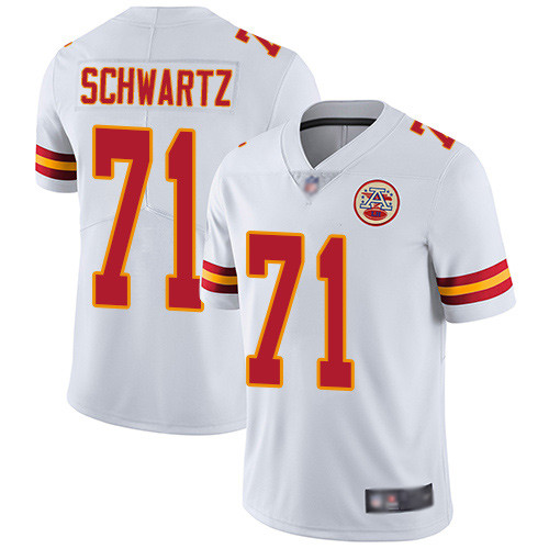 Kansas City Chiefs #71 Mitchell Schwartz White Vapor Untouchable Limited Stitched Jersey