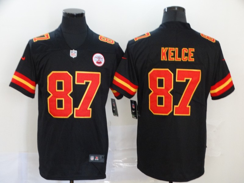Kansas City Chiefs #87 Travis Kelce Black Vapor Untouchable Limited Stitched Jersey
