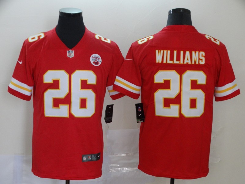 Kansas City Chiefs #26 Damien Williams Red Vapor Untouchable Limited Stitched Jersey