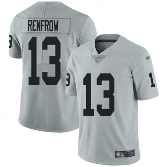 Las Vegas Raiders #13 Hunter Renfrow Grey Vapor Untouchable Limited Stitched Jersey