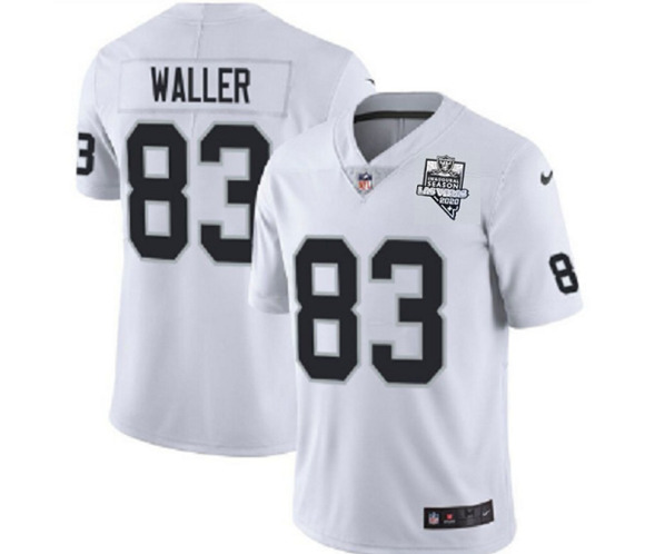 Las Vegas Raiders #83 Darren Waller White 2020 Inaugural Season Vapor Limited Stitched Jersey