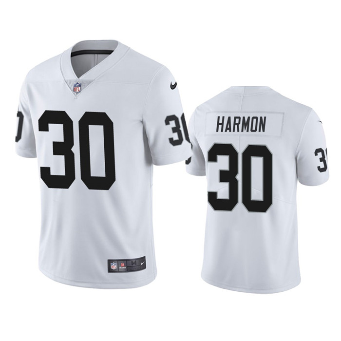 Las Vegas Raiders #30 Duron Harmon White Vapor Untouchable Limited Stitched Jersey
