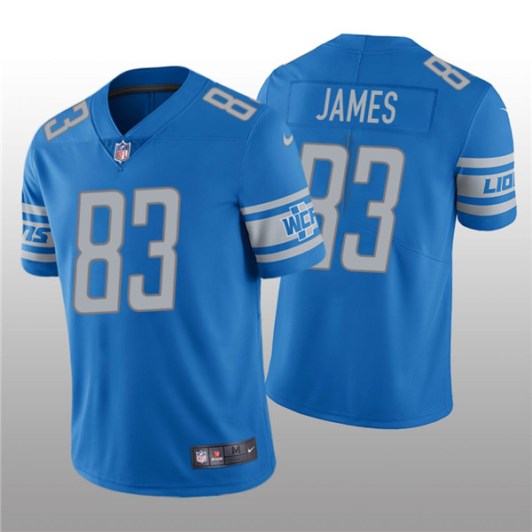 Lions #83 Jesse James Blue Vapor Untouchable Limited Stitched Jersey