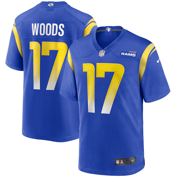 Los Angeles Rams #17 Robert Woods 2020 Royal Game Stitched Jersey