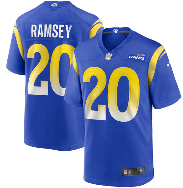 Los Angeles Rams #20 Jalen Ramsey 2020 Royal Game Stitched Jersey