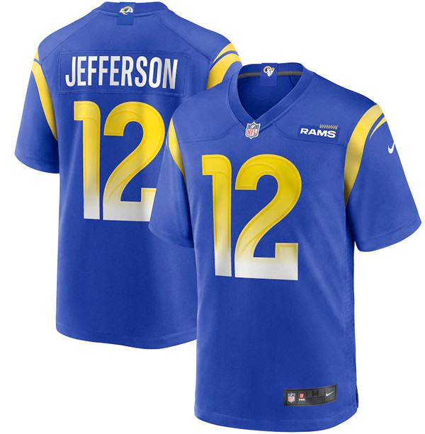 Los Angeles Rams #12 Van Jefferson 2020 Royal Game Stitched Jersey