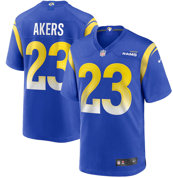 Los Angeles Rams #23 Cam Akers 2020 Royal Game Stitched Jersey