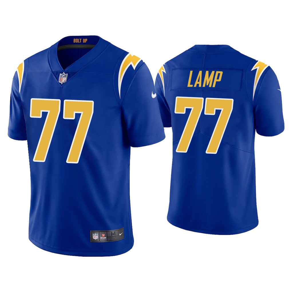 Los Angeles Chargers #77 Forrest Lamp 2020 Royal Vapor Untouchable Limited Stitched Jersey