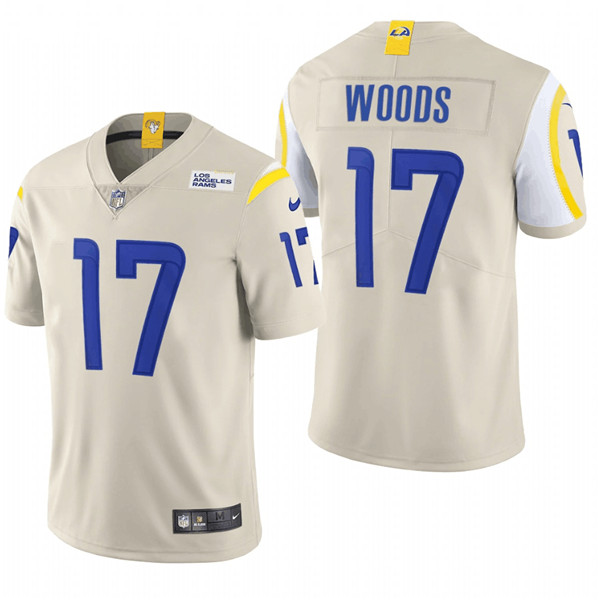 Los Angeles Rams #17 Robert Woods 2020 Bone Vapor Limited Stitched Jersey