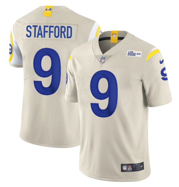 Los Angeles Rams #9 Matthew Stafford Bone Stitched Jersey