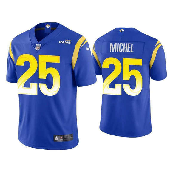 Los Angeles Rams #25 Sony Michel Blue Stitched Jersey