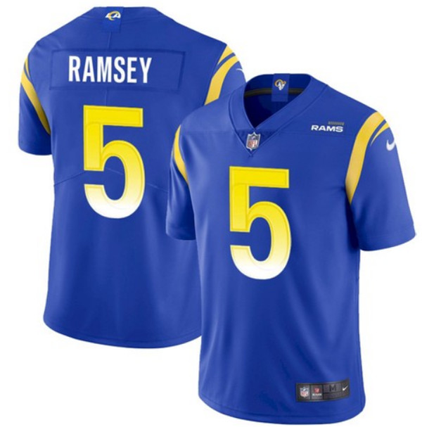 Los Angeles Rams #5 Jalen Ramsey Royal Vapor Untouchable Limited Stitched Jersey