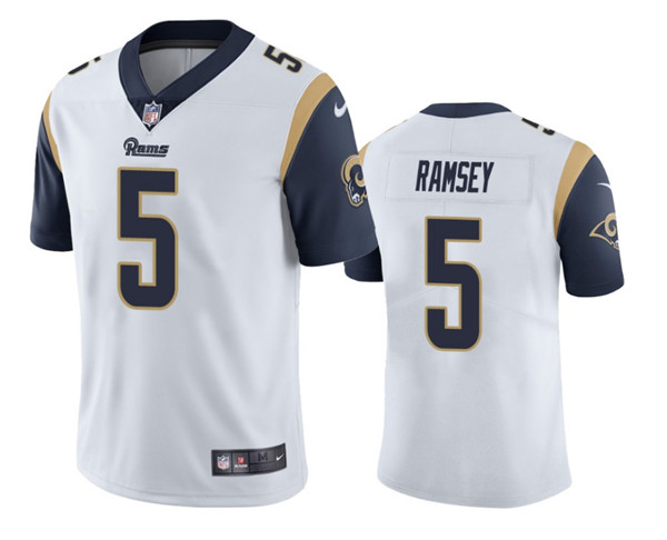 Los Angeles Rams #5 Jalen Ramsey White Vapor Untouchable Limited Stitched Jersey