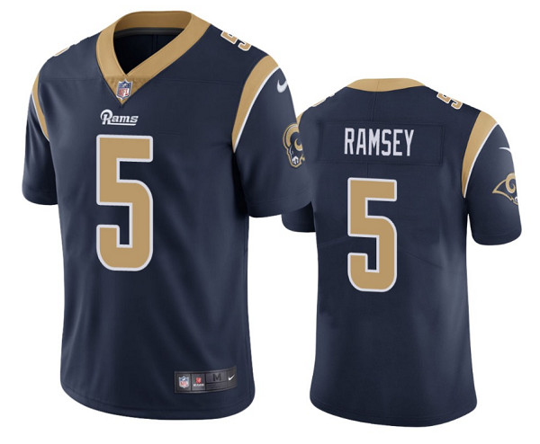 Los Angeles Rams #5 Jalen Ramsey Navy Vapor Untouchable Limited Stitched Jersey