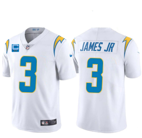 Los Angeles Chargers 2022 #3 Derwin James Jr. White With 2-Star C Patch Vapor Untouchable Limited Stitched Jersey