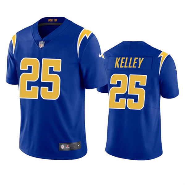Los Angeles Chargers #25 Joshua Kelley Royal Vapor Untouchable Limited Stitched Jersey