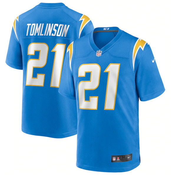 Los Angeles Chargers #21 LaDainian Tomlinson Blue Stitched Game Jersey